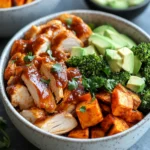 BBQ Chicken & Roasted Sweet Potato Bowls for Quick Comfort 2 Easy BBQ Chicken & Roasted Sweet Potato Bowls