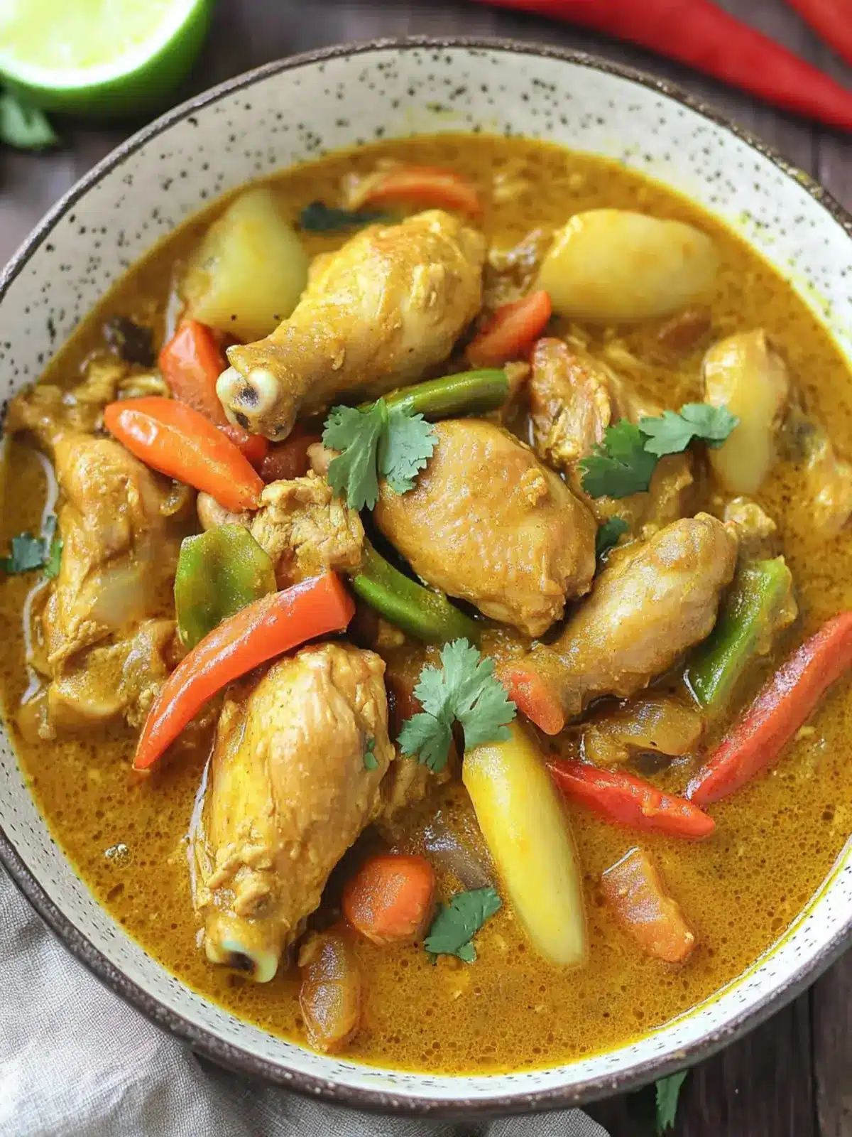 Filipino Style Chicken Curry with coconut milk