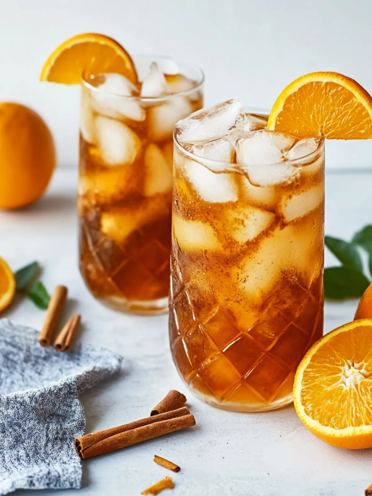 Easy Orange Cinnamon Iced Tea Recipe + Cocktail Twist You’ll Love 5 Easy Orange Cinnamon Iced Tea Recipe + Cocktail Version!