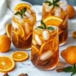 Easy Orange Cinnamon Iced Tea Recipe + Cocktail Version!