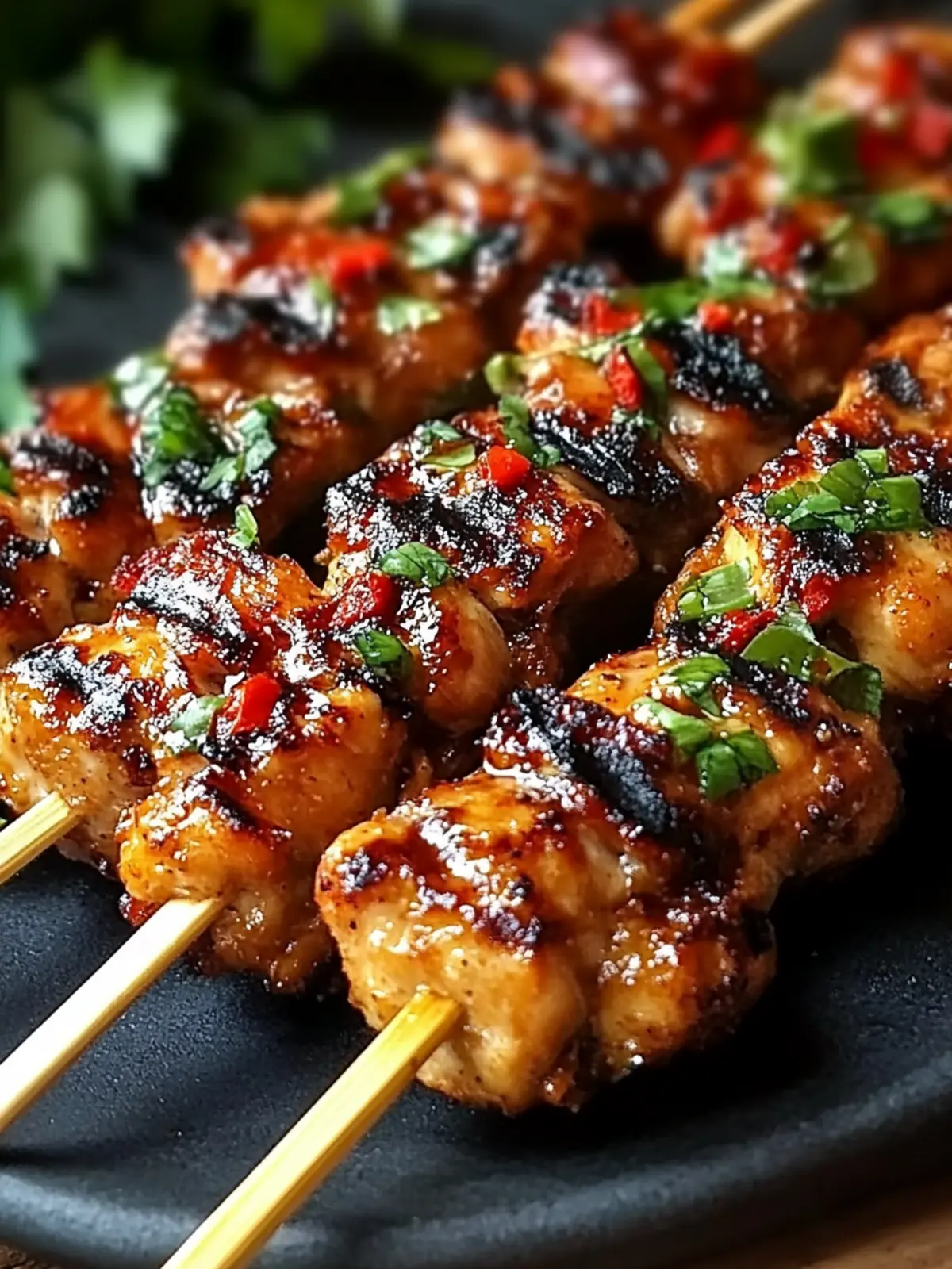 Grilled Thai Coconut Chicken Skewers