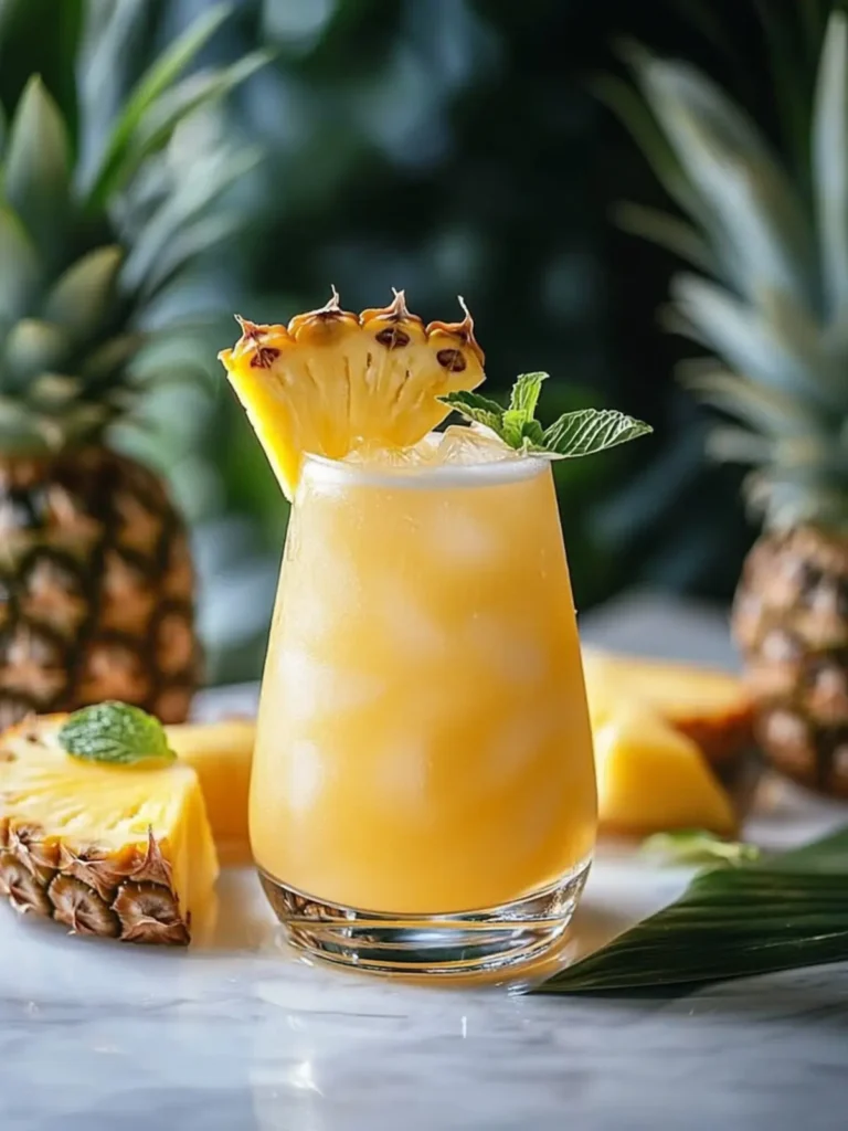 Irresistibly Refreshing Pineapple Ginger Beer Mocktail Recipe