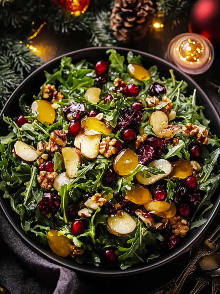 Christmas Salad with Honey Mustard Dressing