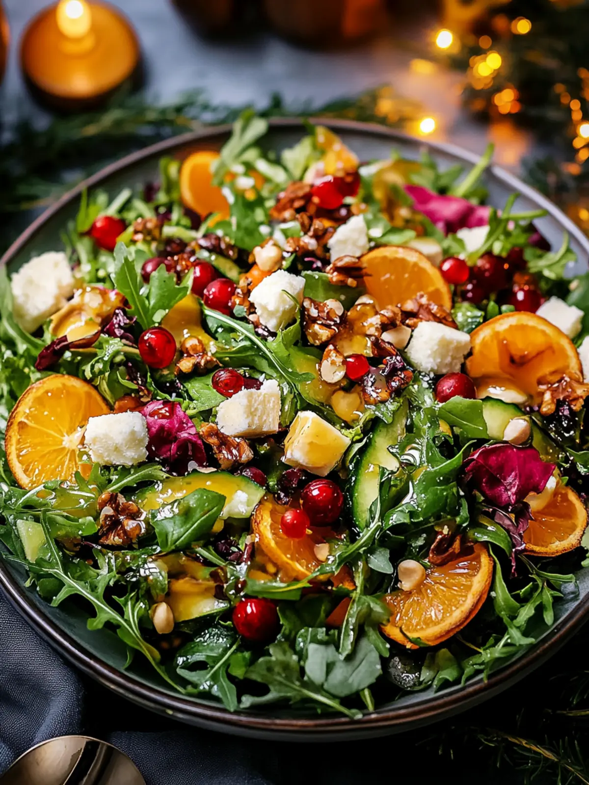 Vibrant Christmas Salad with Honey Mustard Dressing Delight 3 Christmas Salad with Honey Mustard Dressing