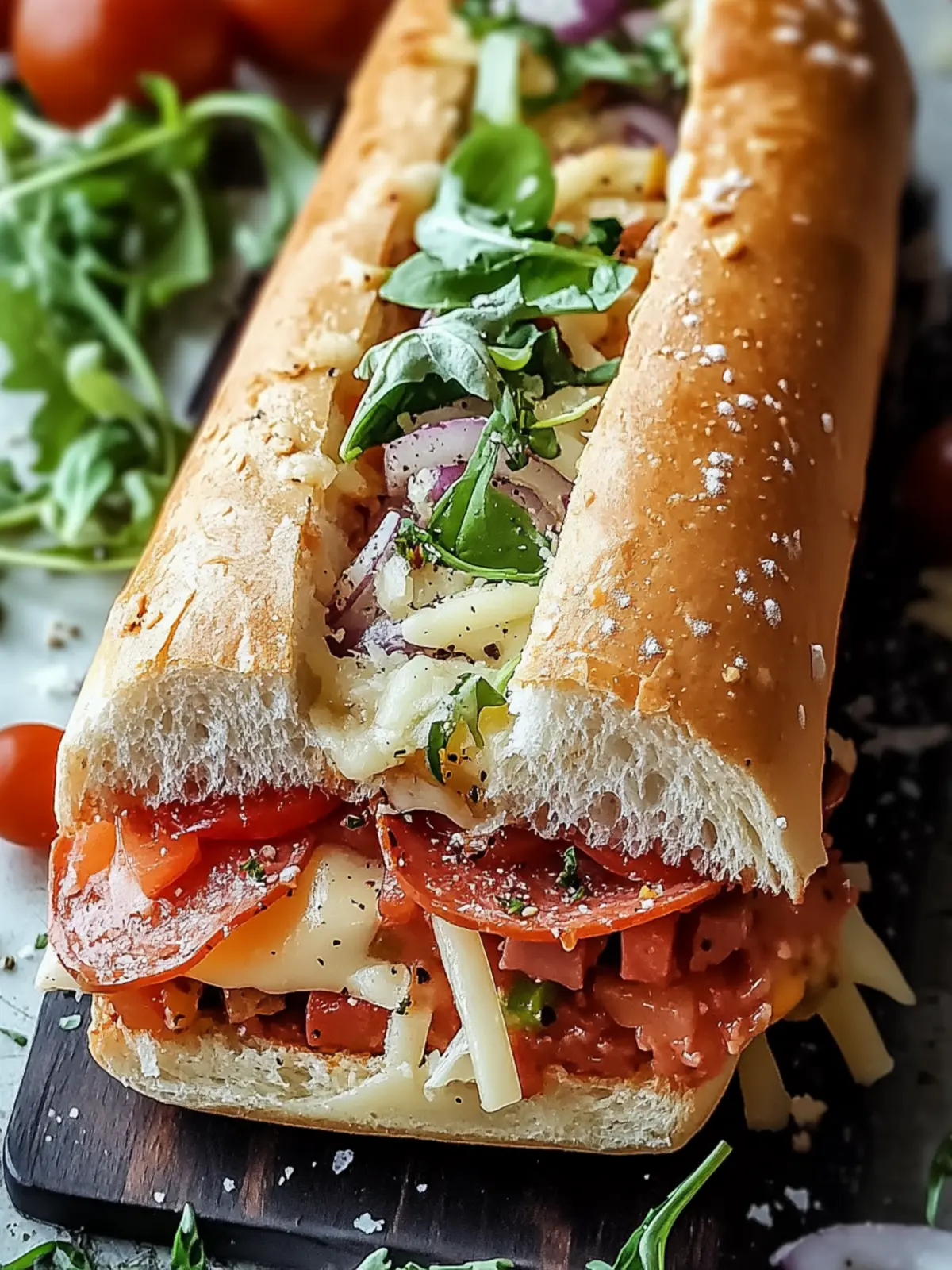 Baked Italian Grinder Sandwiches: Comfort Food Bliss Awaiting! 2 Baked Italian Grinder Sandwiches