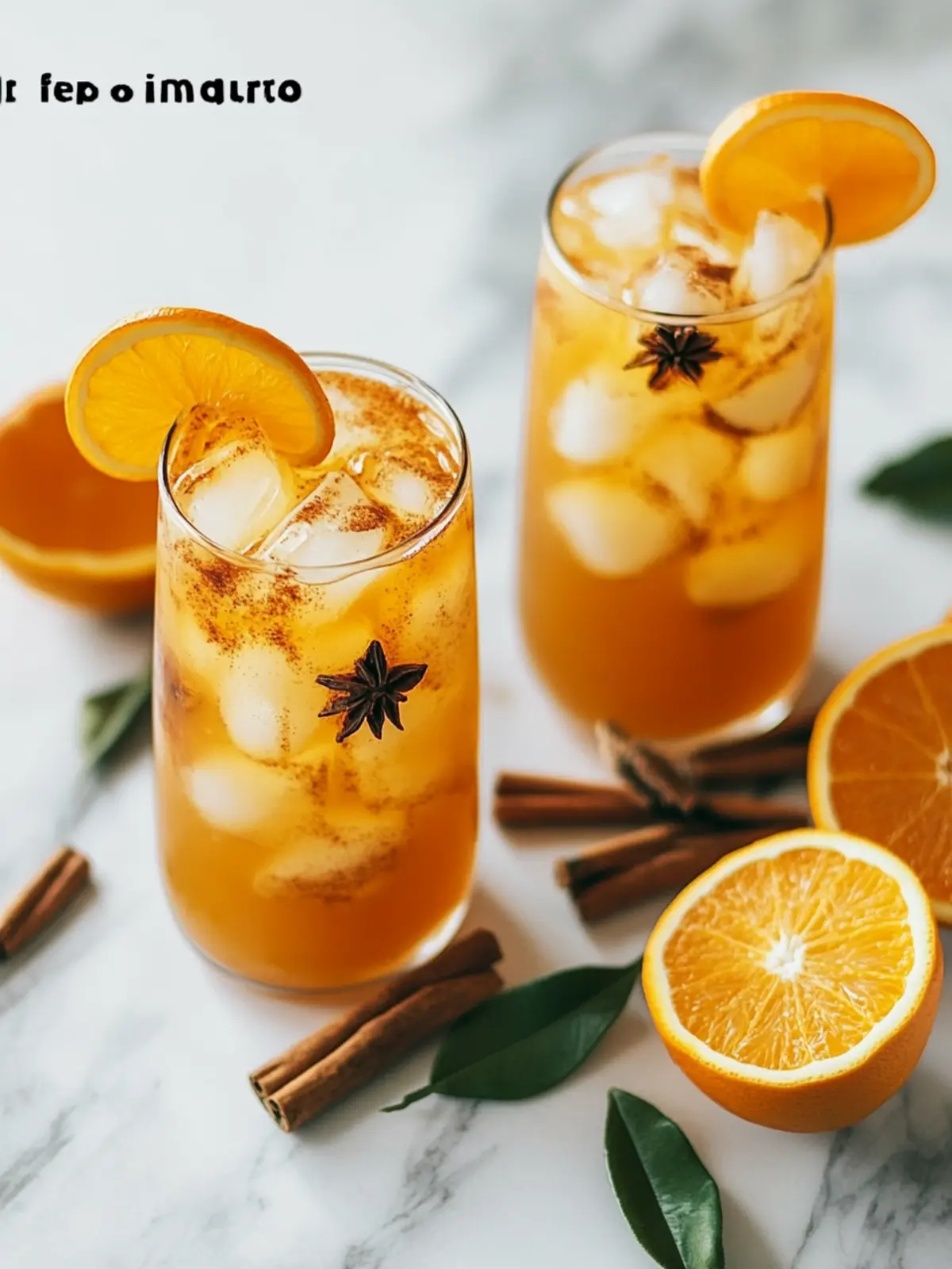 Easy Orange Cinnamon Iced Tea Recipe + Cocktail Twist You’ll Love 2 Easy Orange Cinnamon Iced Tea Recipe + Cocktail Version!