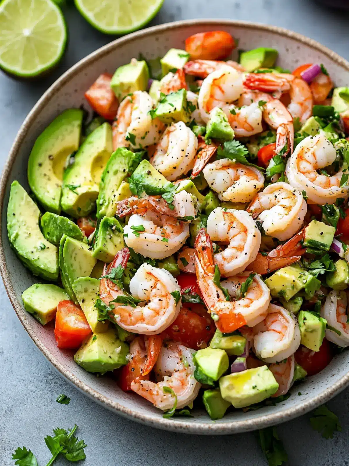 Quick Cold Shrimp & Avocado Salad No Mayo for Summer Bliss 3 Quick Cold Shrimp & Avocado Salad (No Mayo)