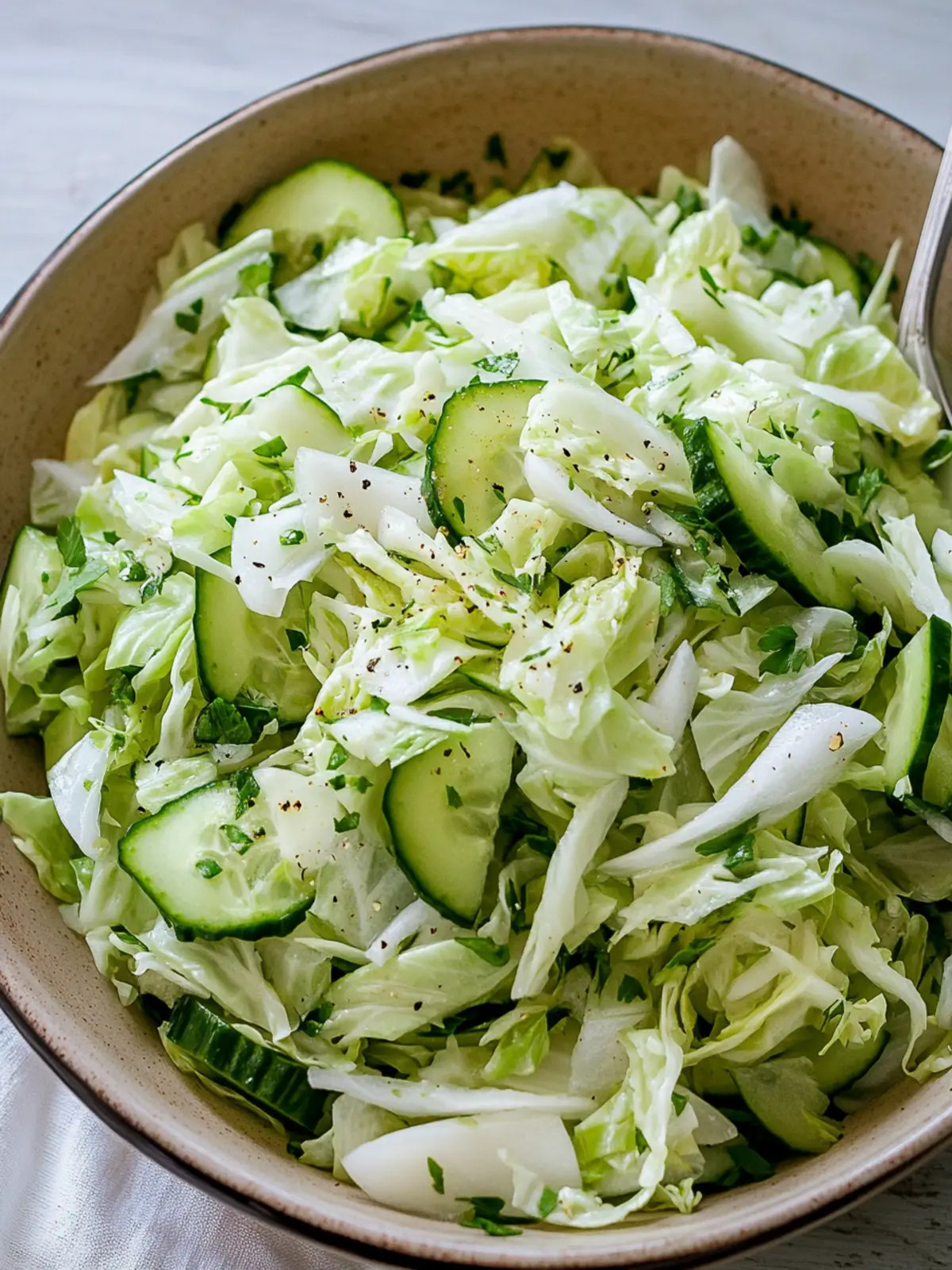 Zesty Cucumber Cabbage Salad for a Refreshing Summer Side 4 Cucumber Cabbage Salad
