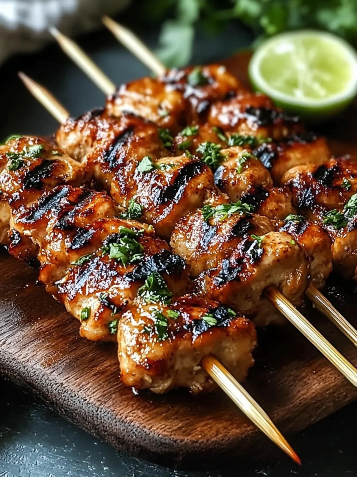 Grilled Thai Coconut Chicken Skewers