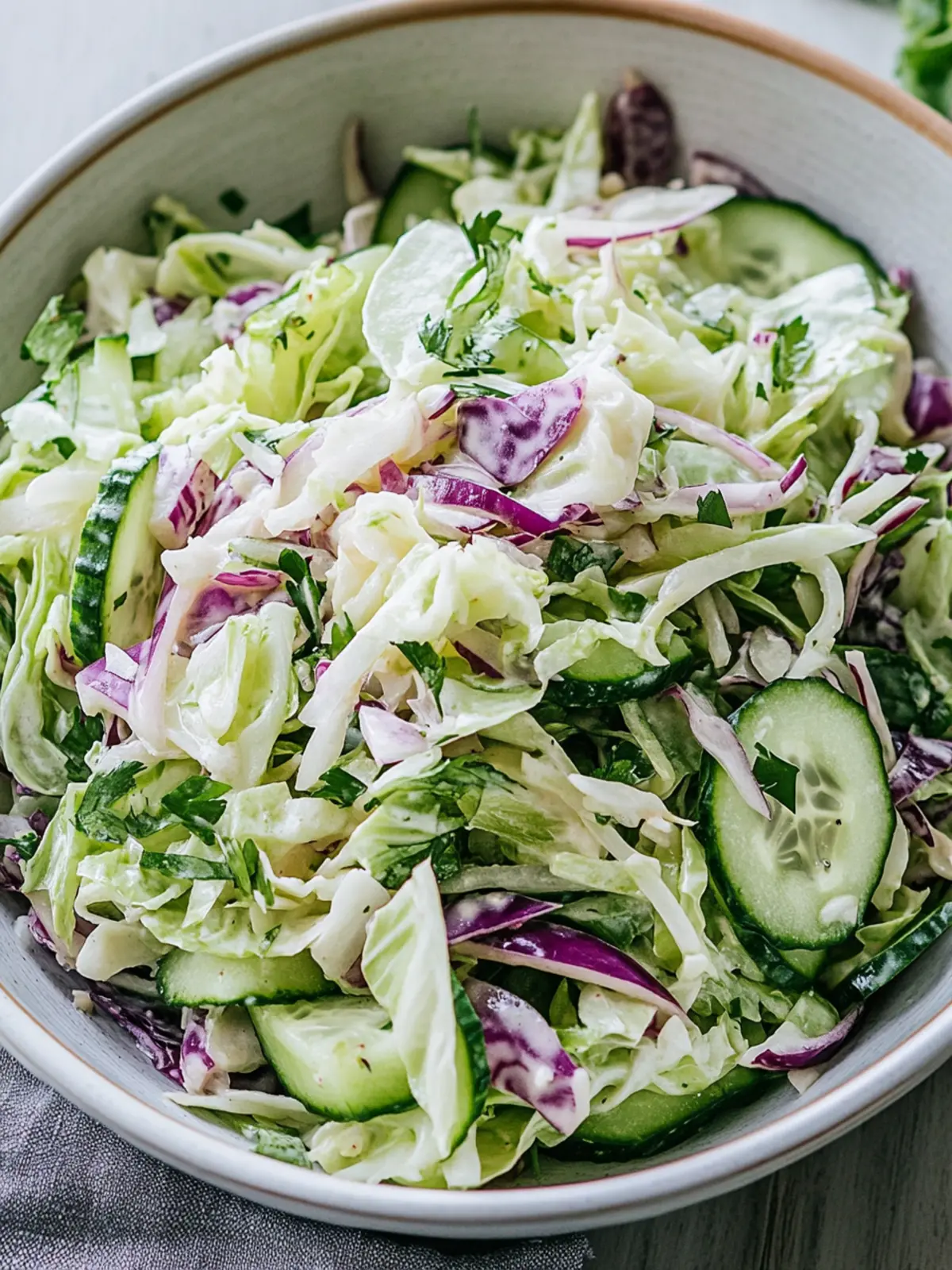 Zesty Cucumber Cabbage Salad for a Refreshing Summer Side 5 Cucumber Cabbage Salad