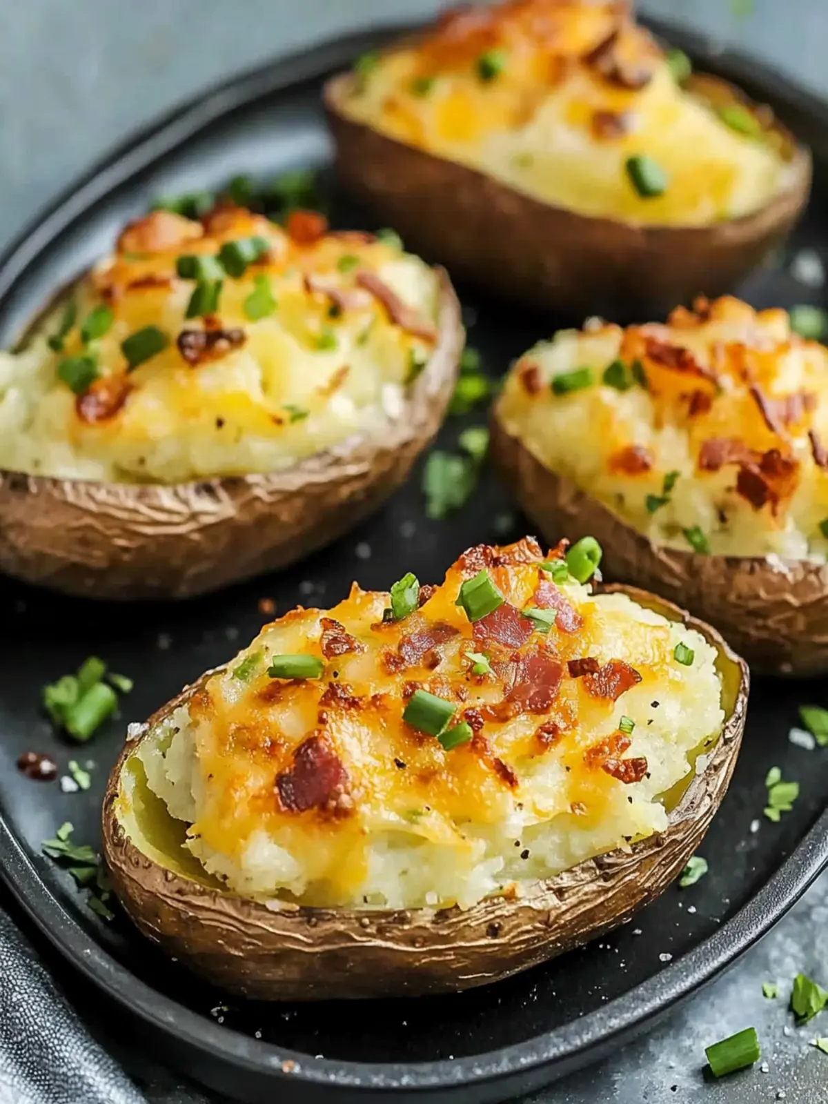 Irresistible Twice Baked Potato Recipe for Cozy Comfort Food 5 Twice Baked Potato Recipe (Stuffed Jacket Potatoes)