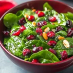 Delicious Christmas Cranberry Spinach Salad for Joyful Holidays 6 Delicious Christmas Cranberry Spinach Salad