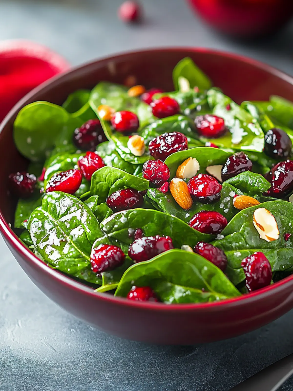 Delicious Christmas Cranberry Spinach Salad for Joyful Holidays 5 Delicious Christmas Cranberry Spinach Salad