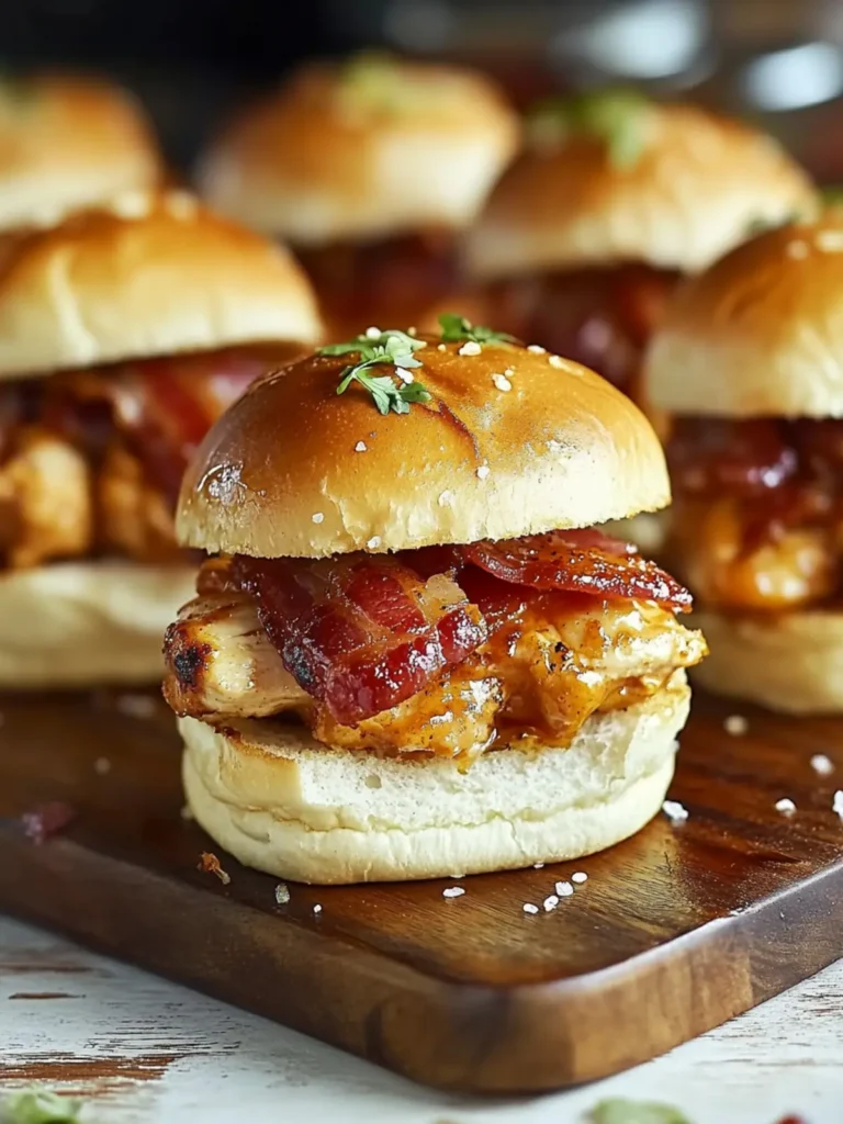 Maple Chicken Bacon Sliders: The Ultimate Recipe You’ll Love
