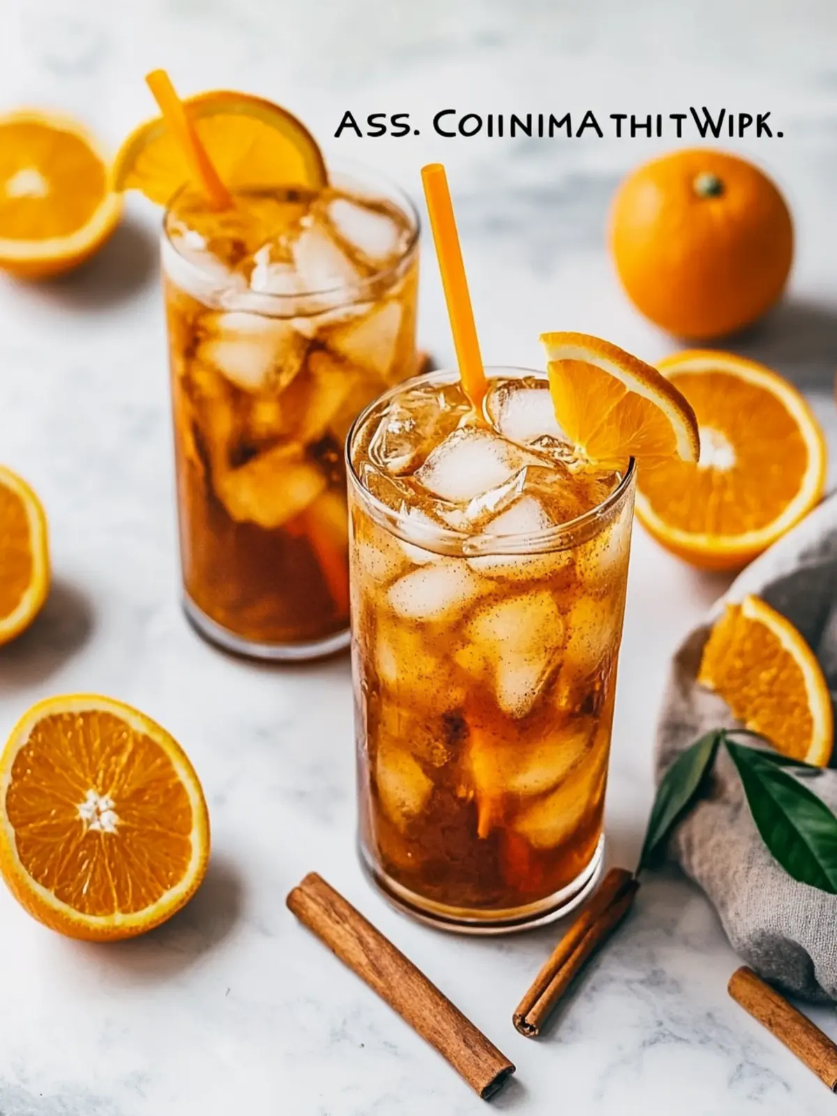 Easy Orange Cinnamon Iced Tea Recipe + Cocktail Twist You’ll Love 3 Easy Orange Cinnamon Iced Tea Recipe + Cocktail Version!