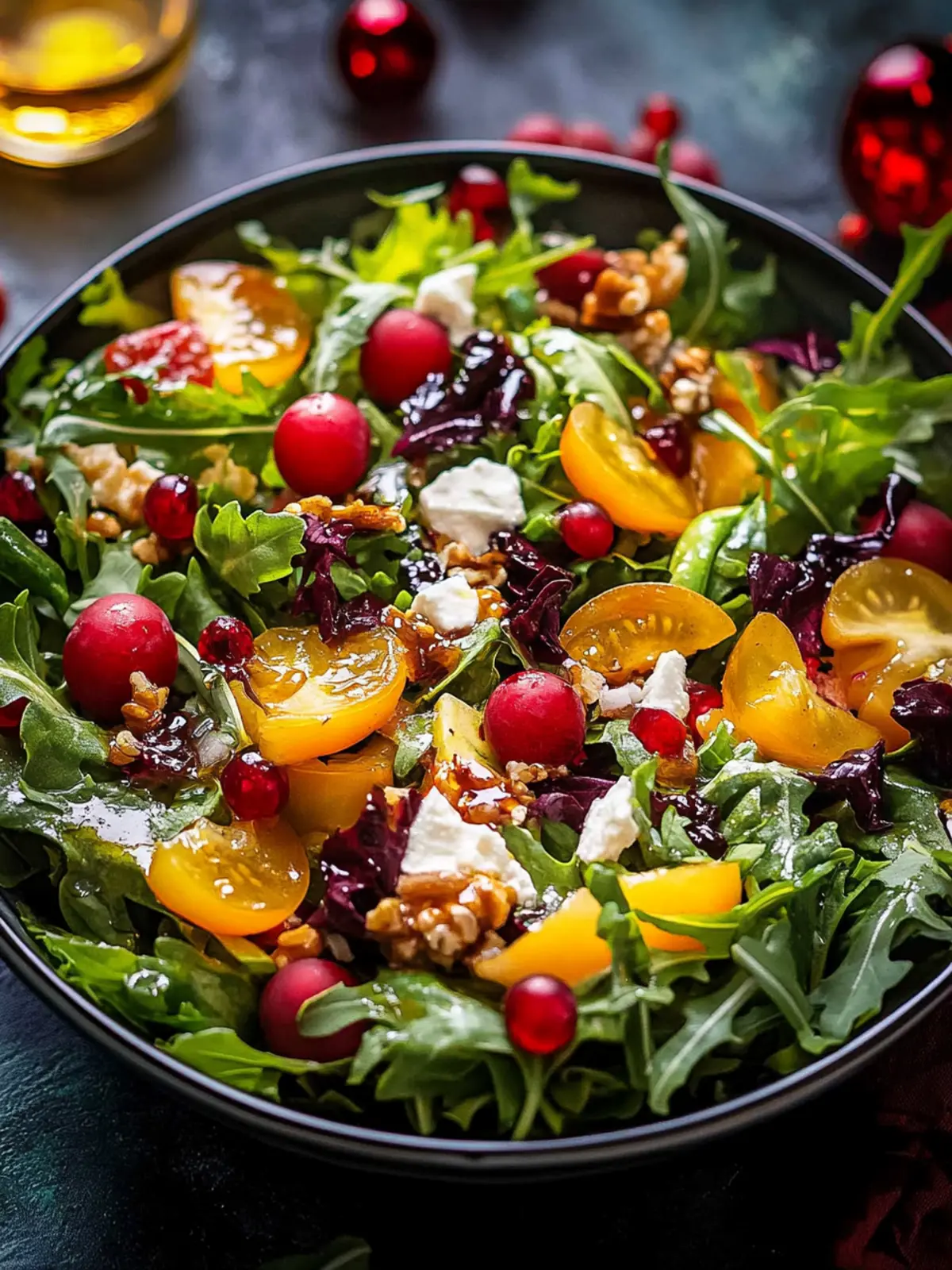 Vibrant Christmas Salad with Honey Mustard Dressing Delight 2 Christmas Salad with Honey Mustard Dressing