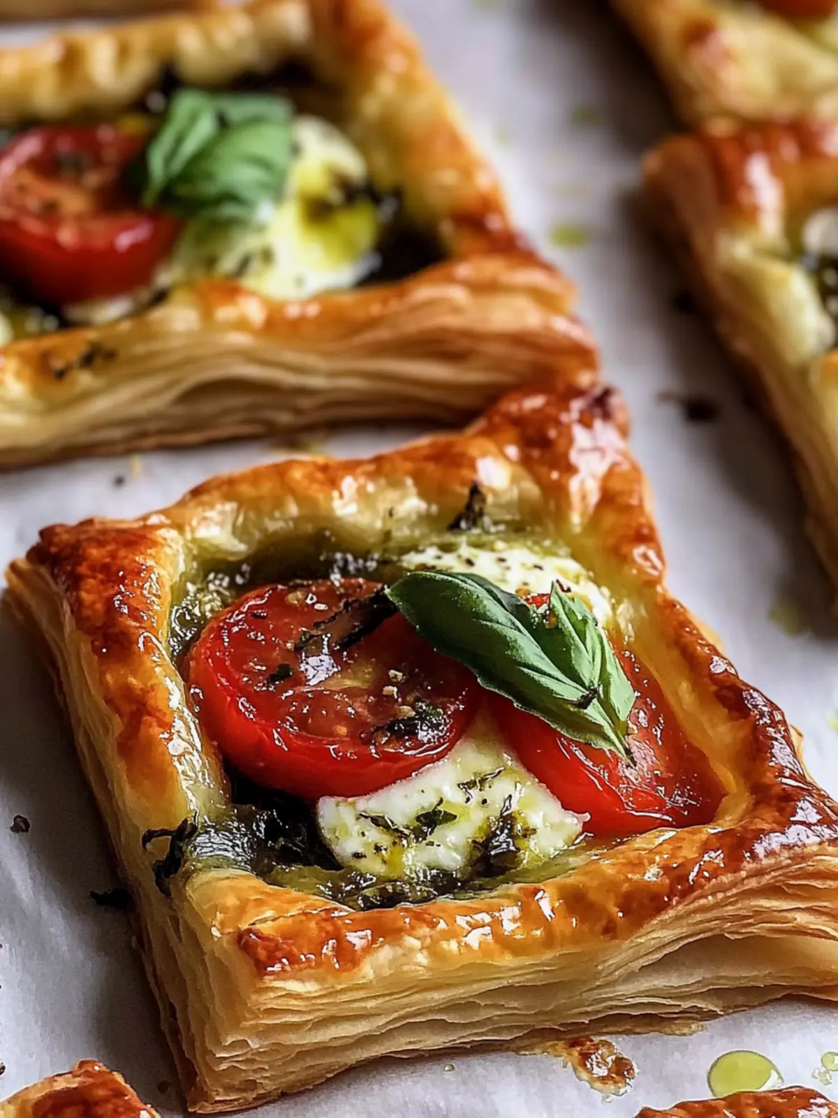 Tasty Caprese Puff Pastry – The Perfect Easy Appetizer! 2 Tasty Caprese Puff Pastry