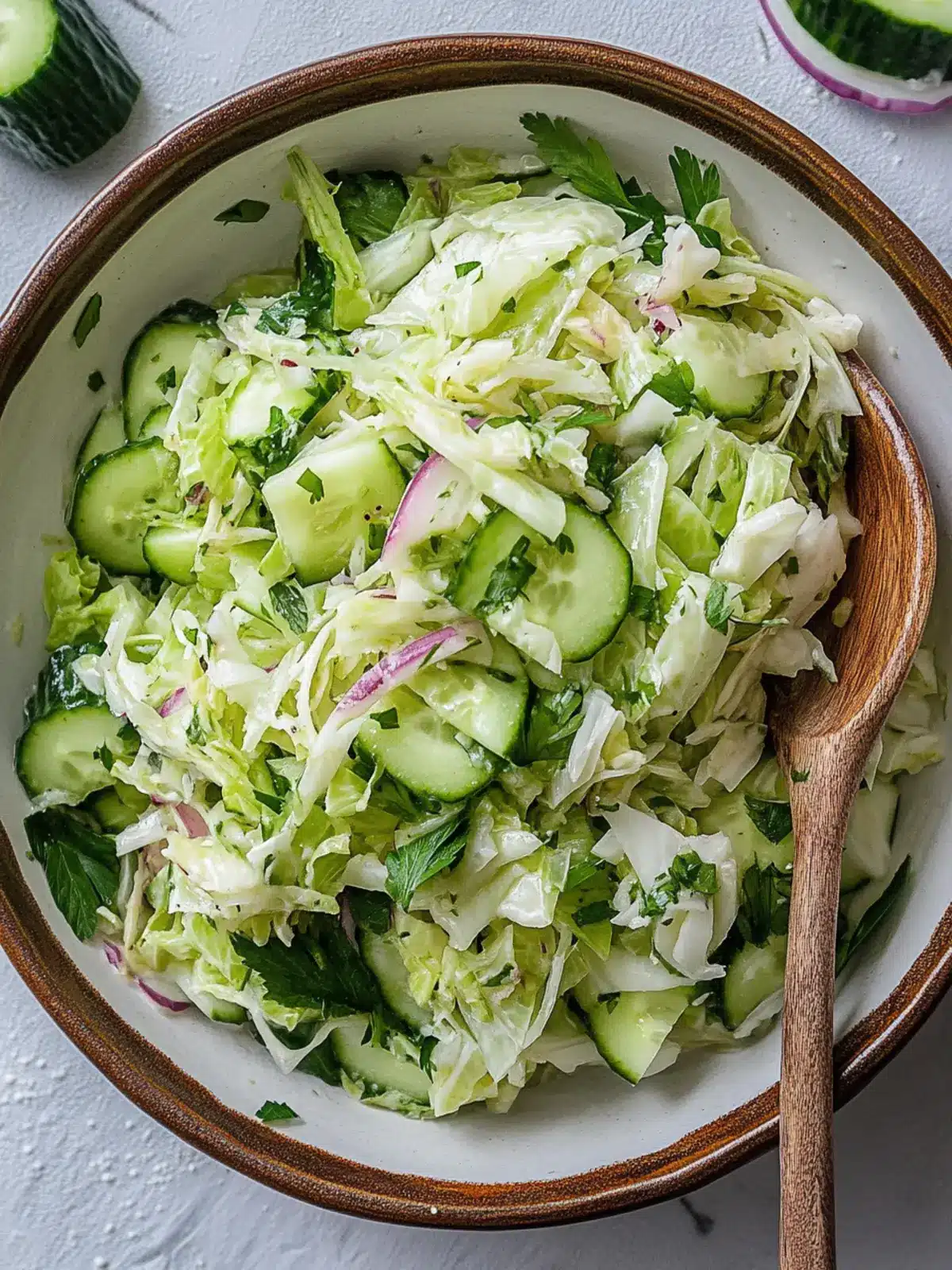 Zesty Cucumber Cabbage Salad for a Refreshing Summer Side 2 Cucumber Cabbage Salad