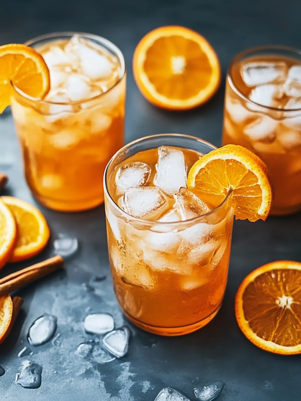Easy Orange Cinnamon Iced Tea Recipe + Cocktail Version!