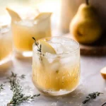 Sparkling Vanilla Pear Mocktails
