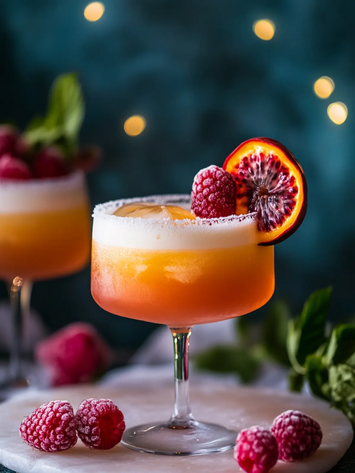 Raspberry Passionfruit Tequila Sour
