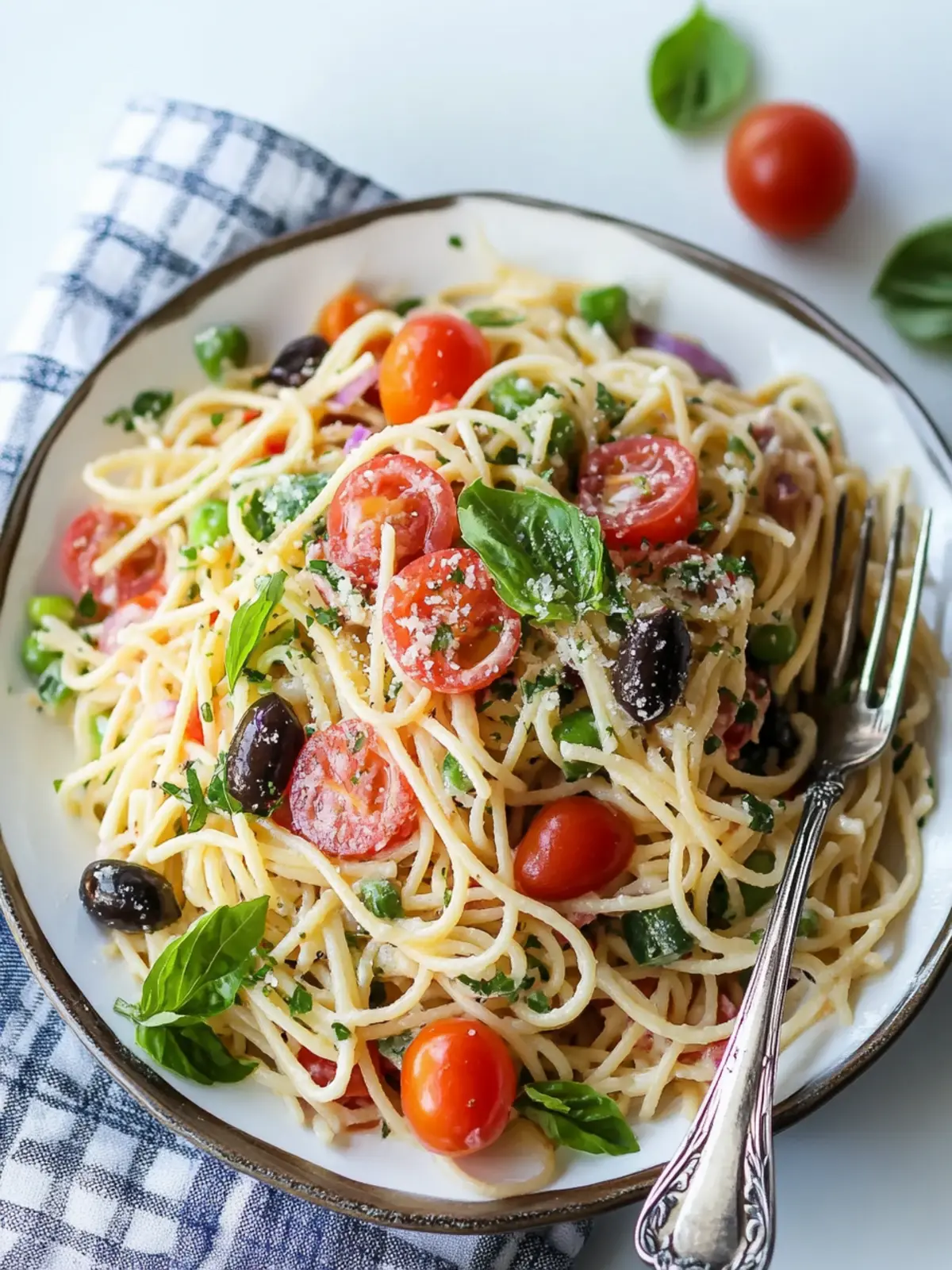 Delicious Spaghetti Pasta Salad with Italian Dressing Bliss 2 Spaghetti Pasta Salad (with Italian Dressing)