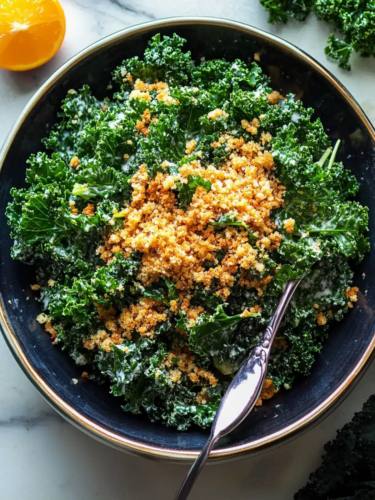 Kale Salad with Breadcrumbs