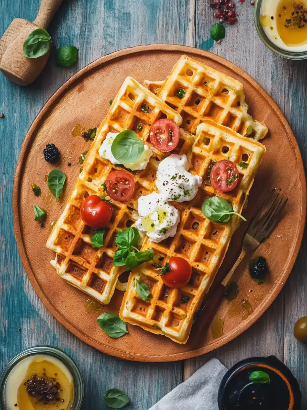 Antipasto di waffle