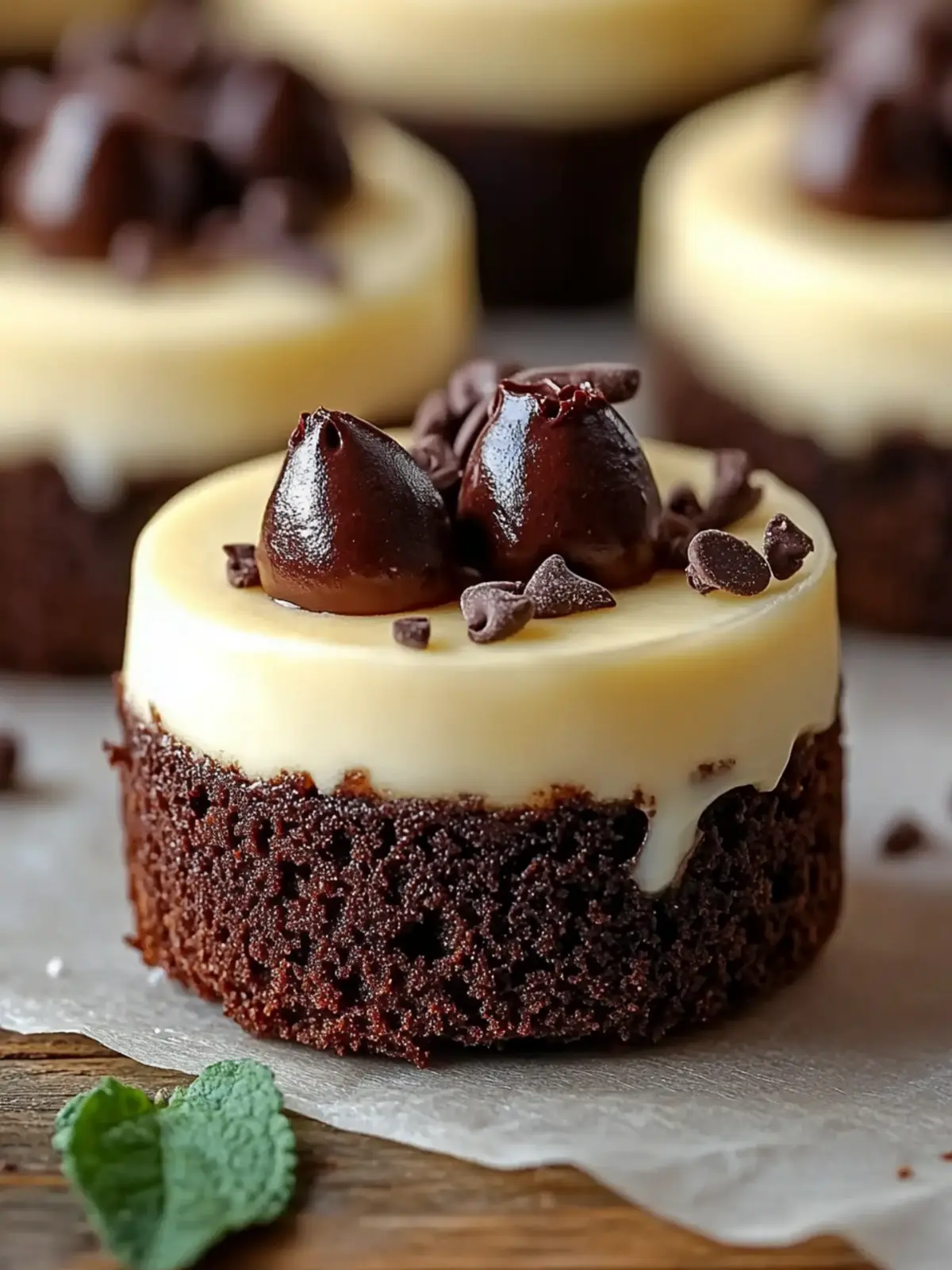Decadent Brownie Bottom Mini Cheesecakes You’ll Love