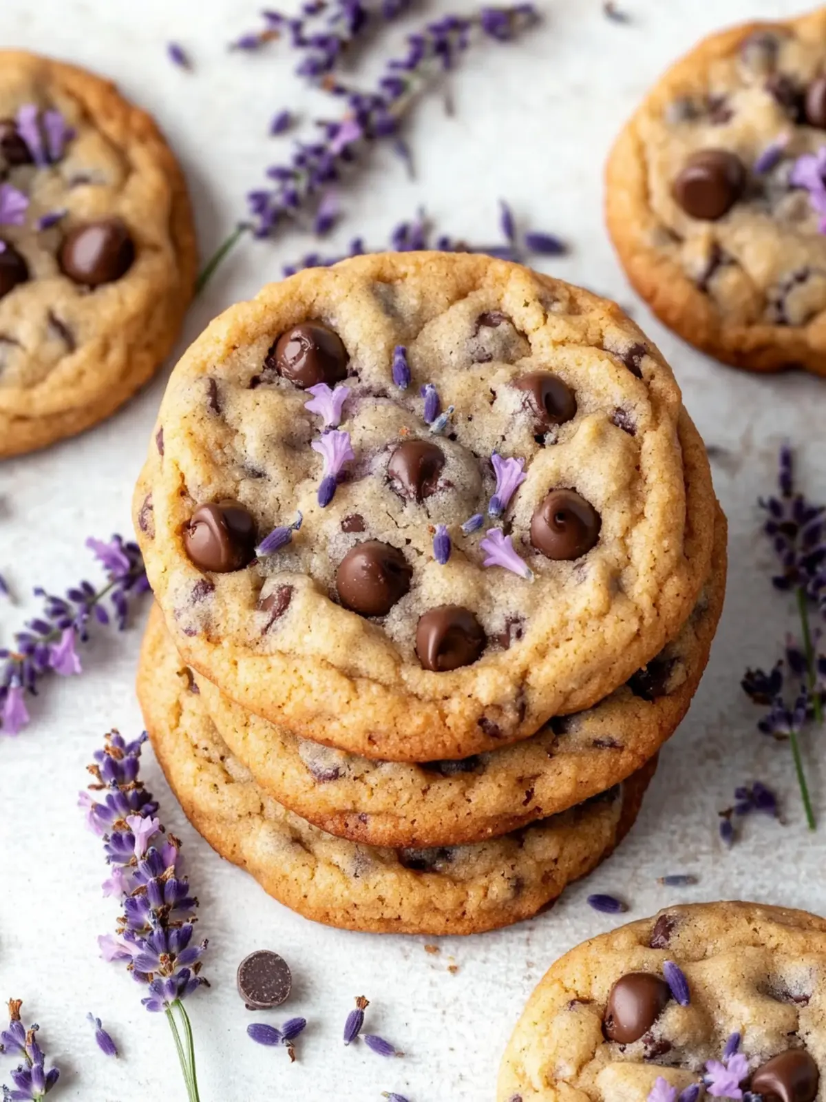 Lavender Chocolate Chip Cookies