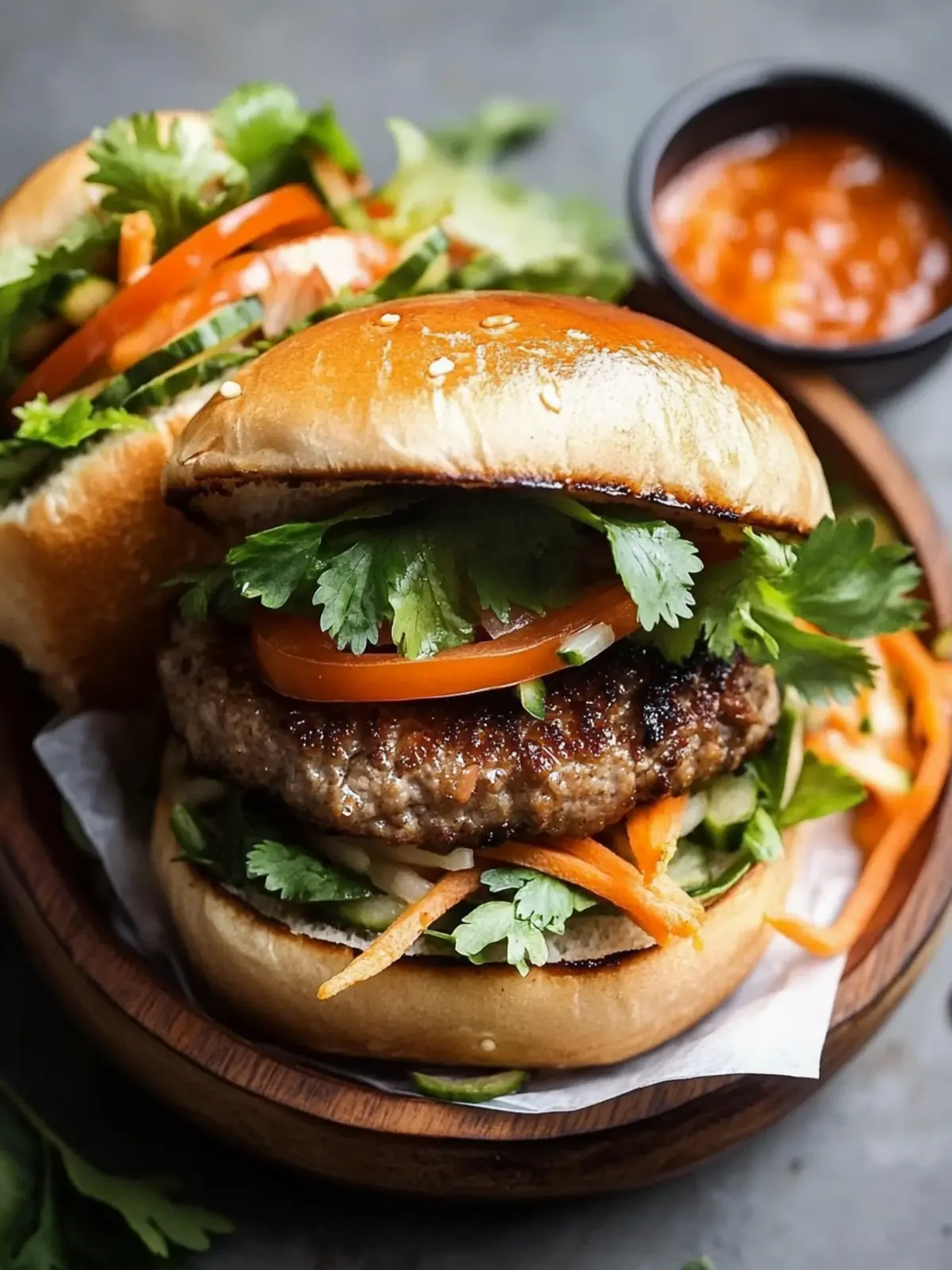 Pork Banh Mi Burger: A Fresh Twist on Your BBQ Favorites 4 Pork Banh Mi Burger
