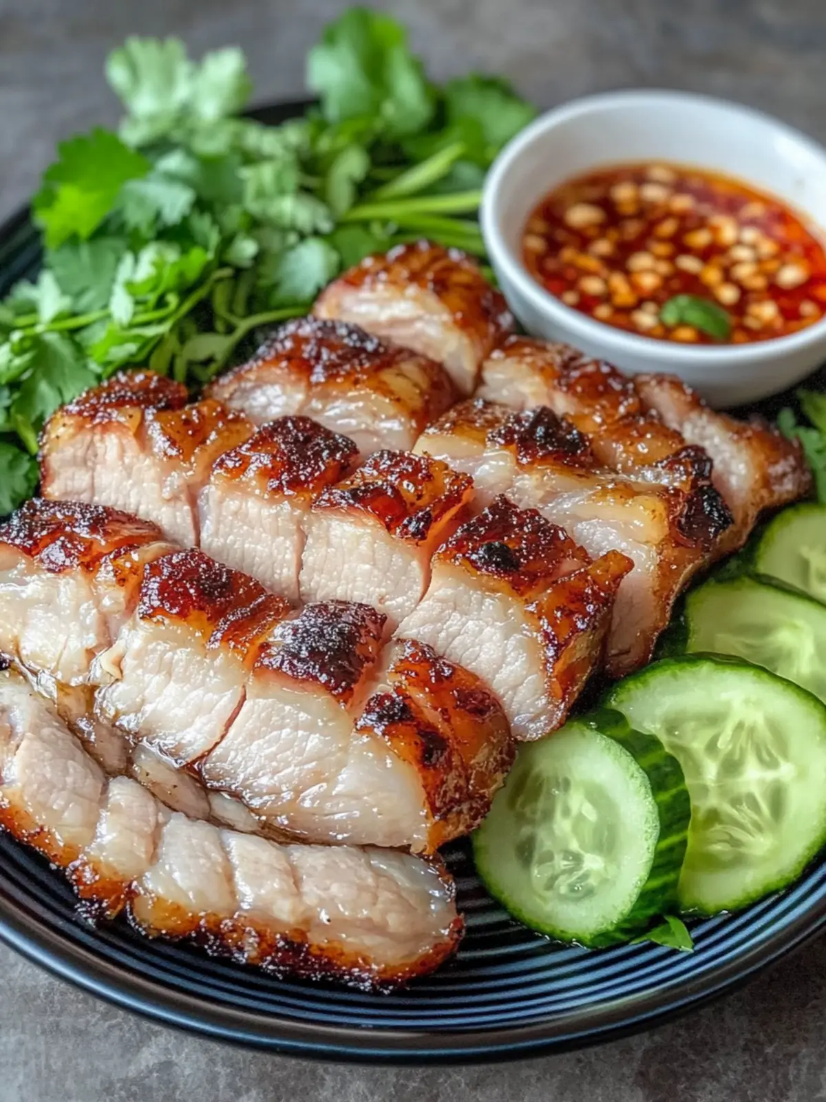 Air Fryer Lao Pork Belly with Jeow Som for Crispy Bliss 3 Air Fryer Lao Pork Belly with Jeow Som