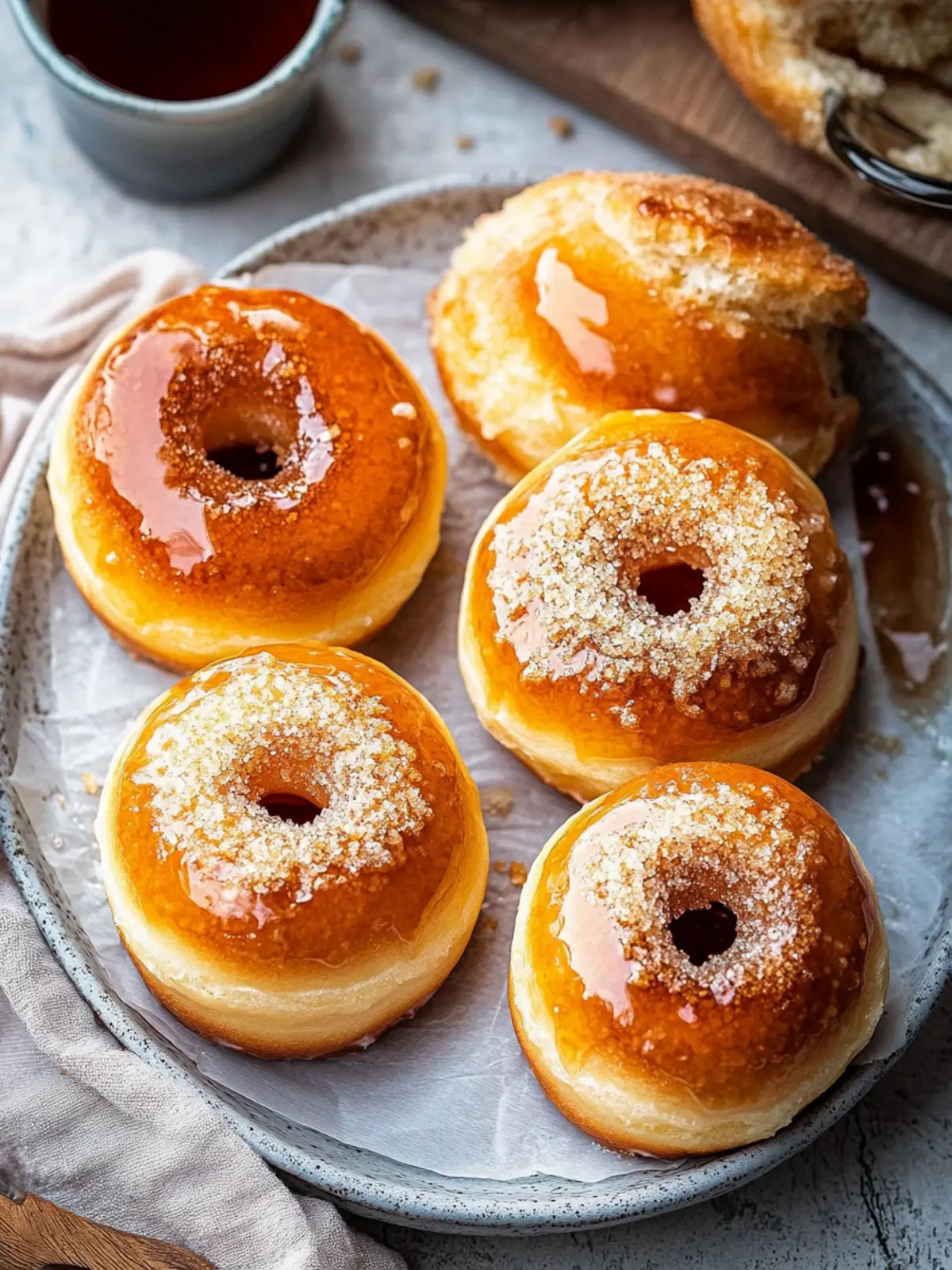 Baked Crème Brûlée Donuts