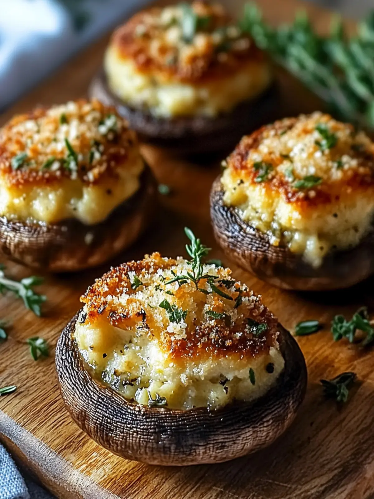 Gourmet Stuffed Mushrooms