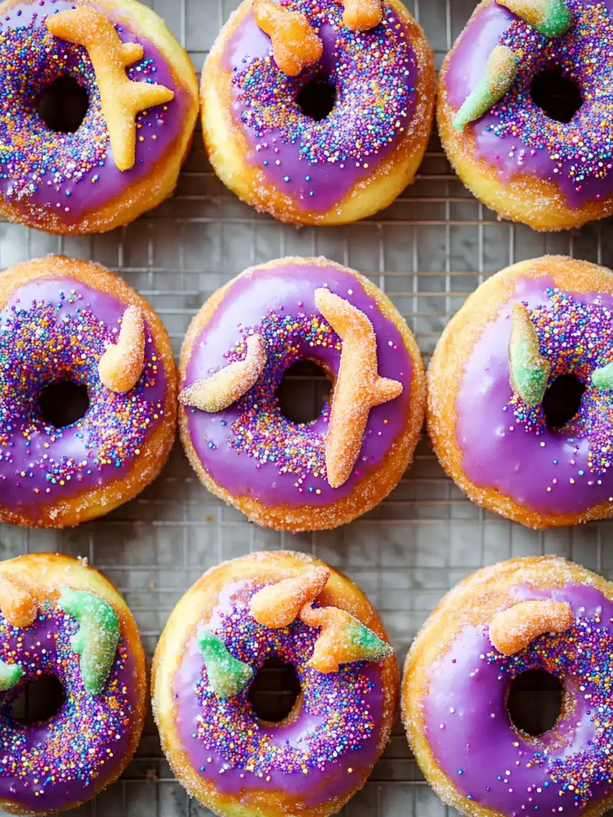 King Cake Doughnuts
