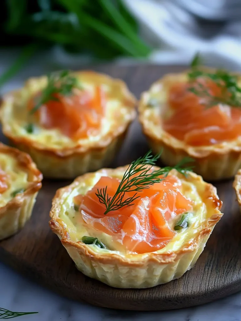Delicious Mini Smoked Salmon Quiches Recipe
