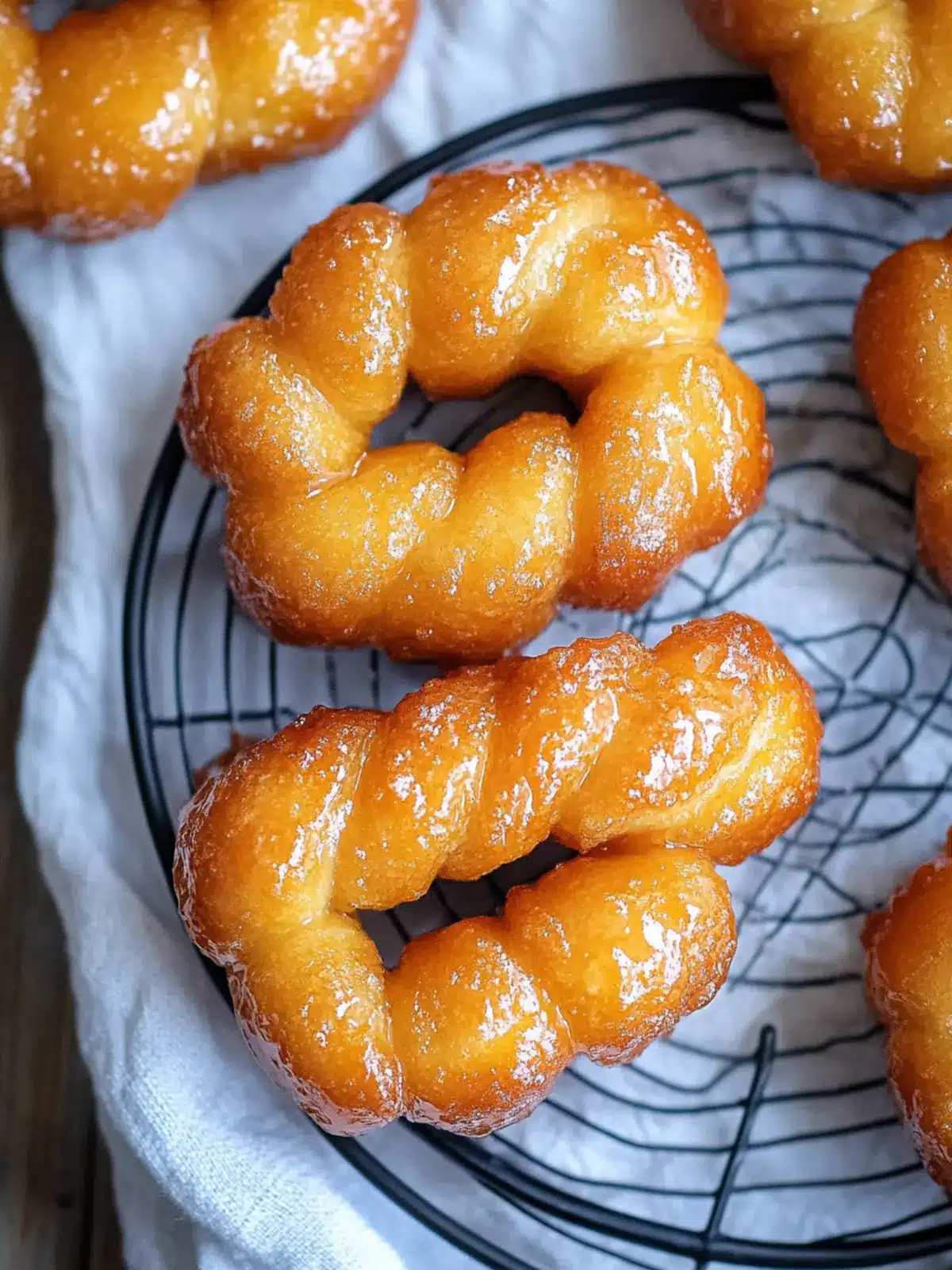South African Koeksisters – a crunchy doughnut drenched in syrupy goodness