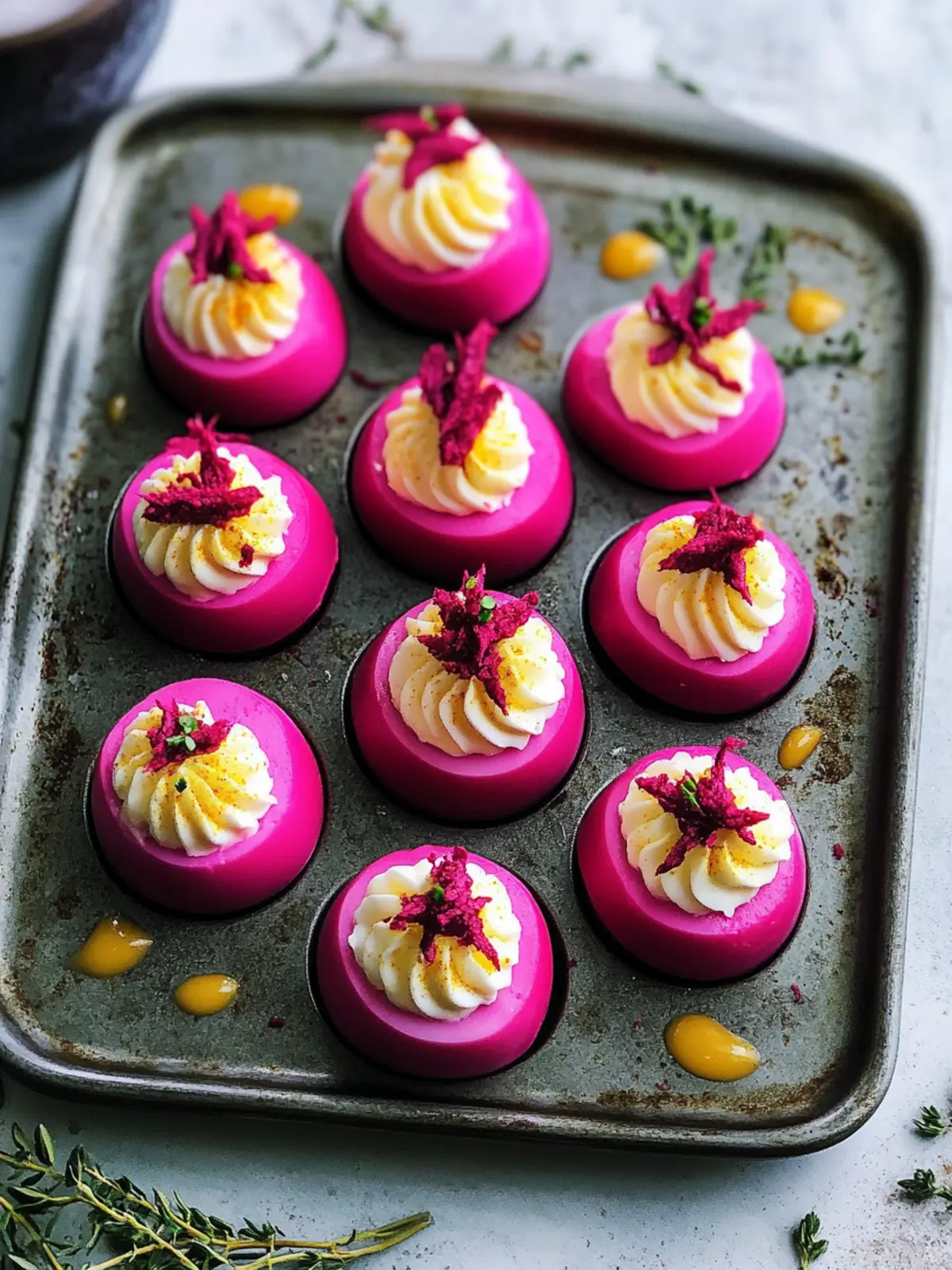 Beet-Dyed Deviled Eggs: Brighten Your Easter Table! 3 Beet-Dyed Deviled Eggs