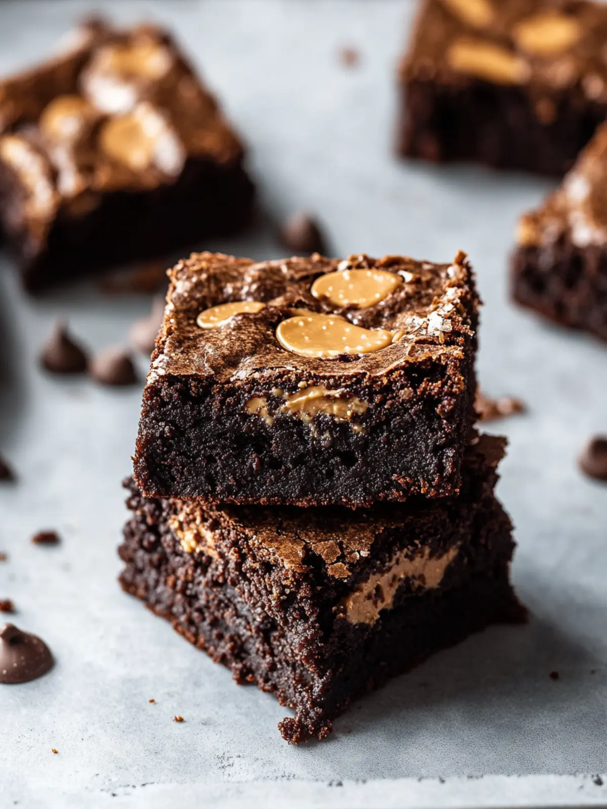 Peanut Butter Brownies [90 Minutes]
