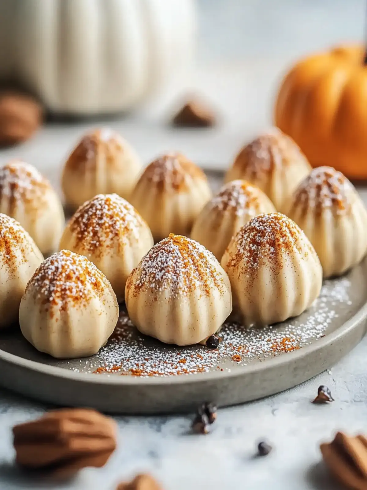 Simple Pumpkin Cheesecake Truffles