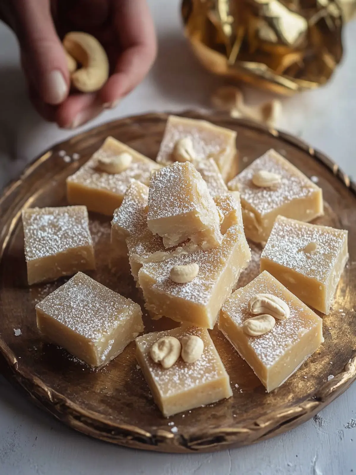Kaju Katli (Cashew Fudge)