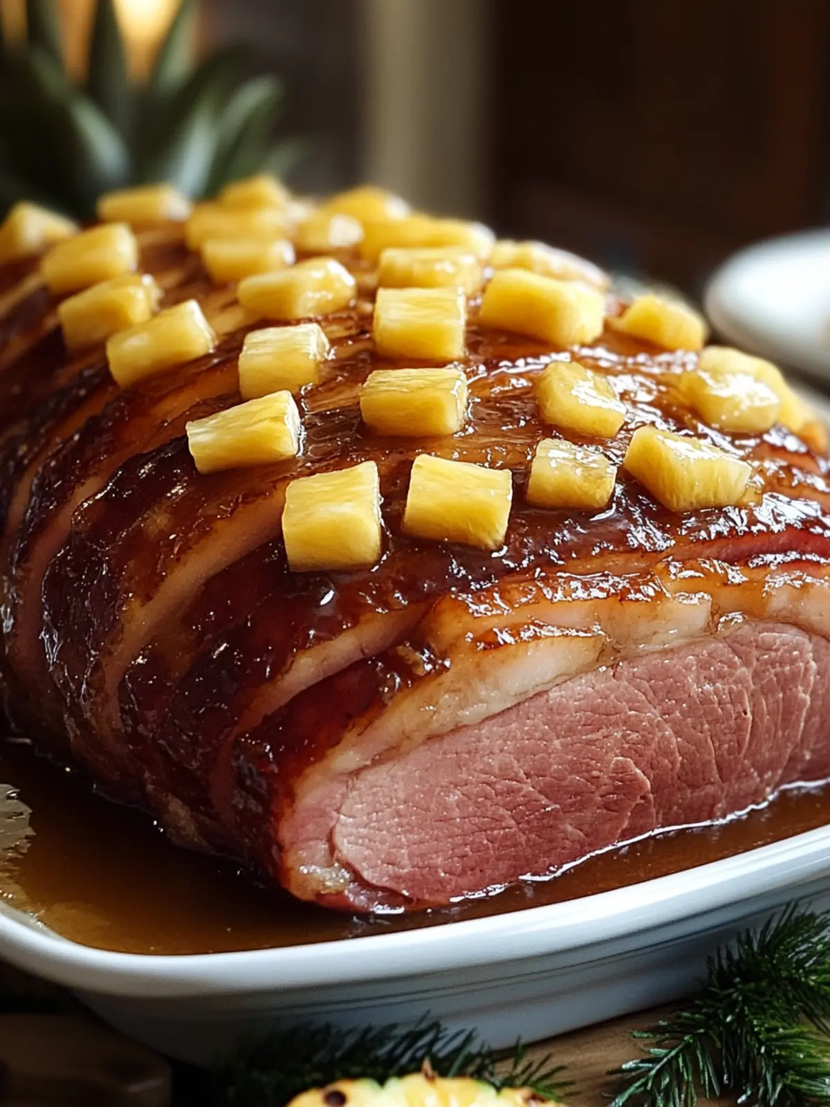 Irresistibly Sweet Pineapple Glaze for Tender Ham Delight