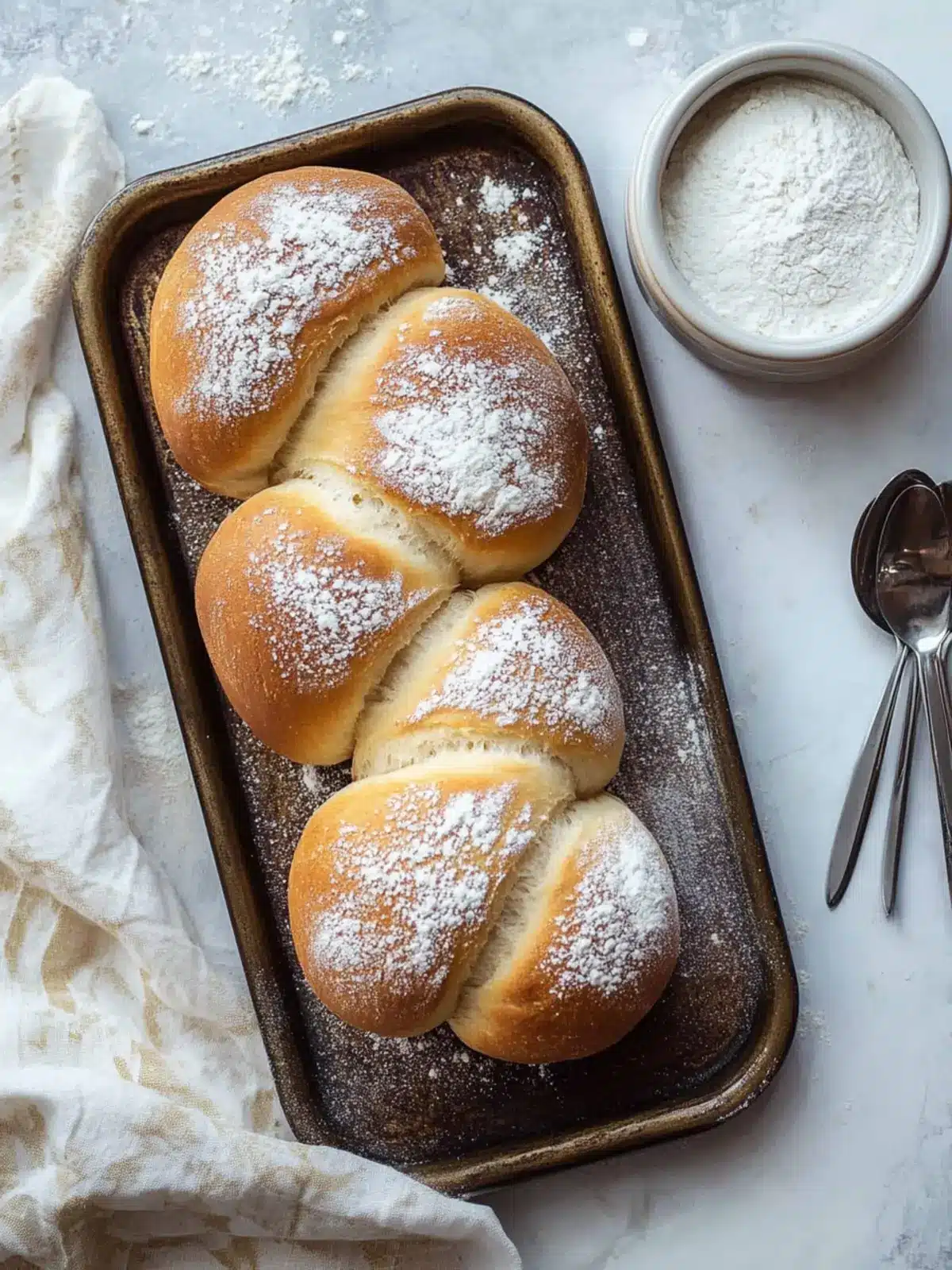 Mallorca Bread: Puerto Rican Sweet Bread Rolls (Pan De Mallorca)