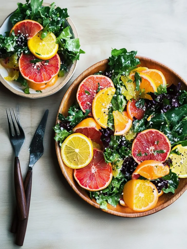 Recipe: Herbed Citrus Salad with Tahini Dressing and Greens