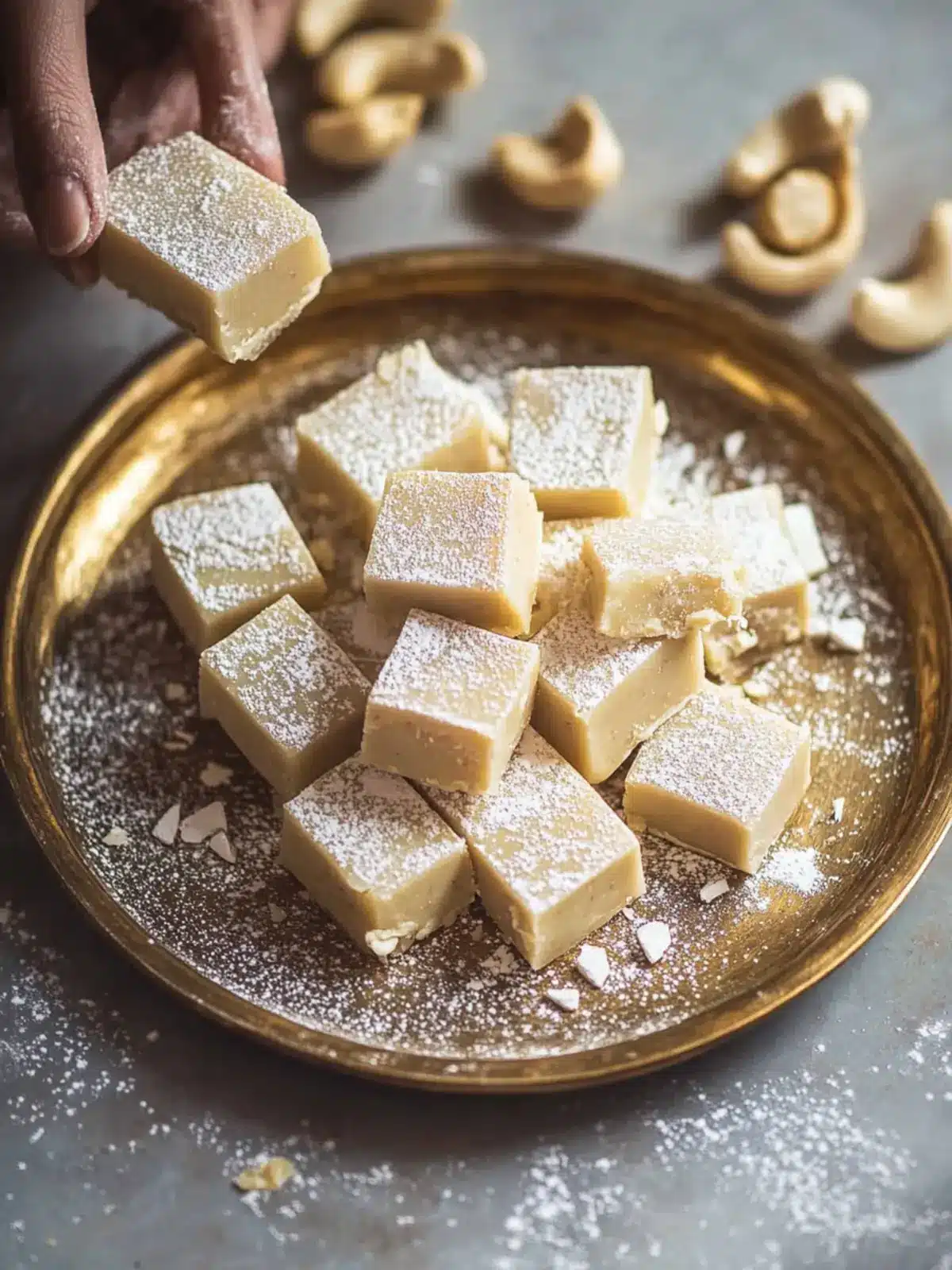 Kaju Katli (Cashew Fudge)