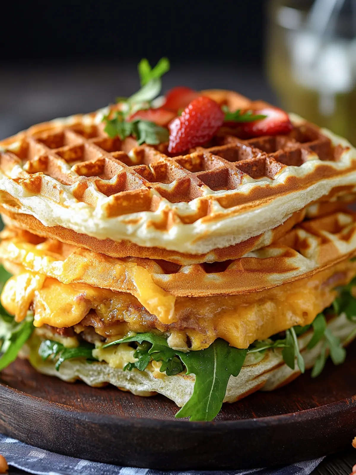Protein Waffle Sandwich