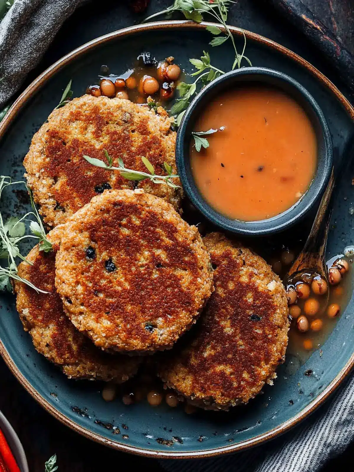 Smoky Black-Eyed Pea Cakes