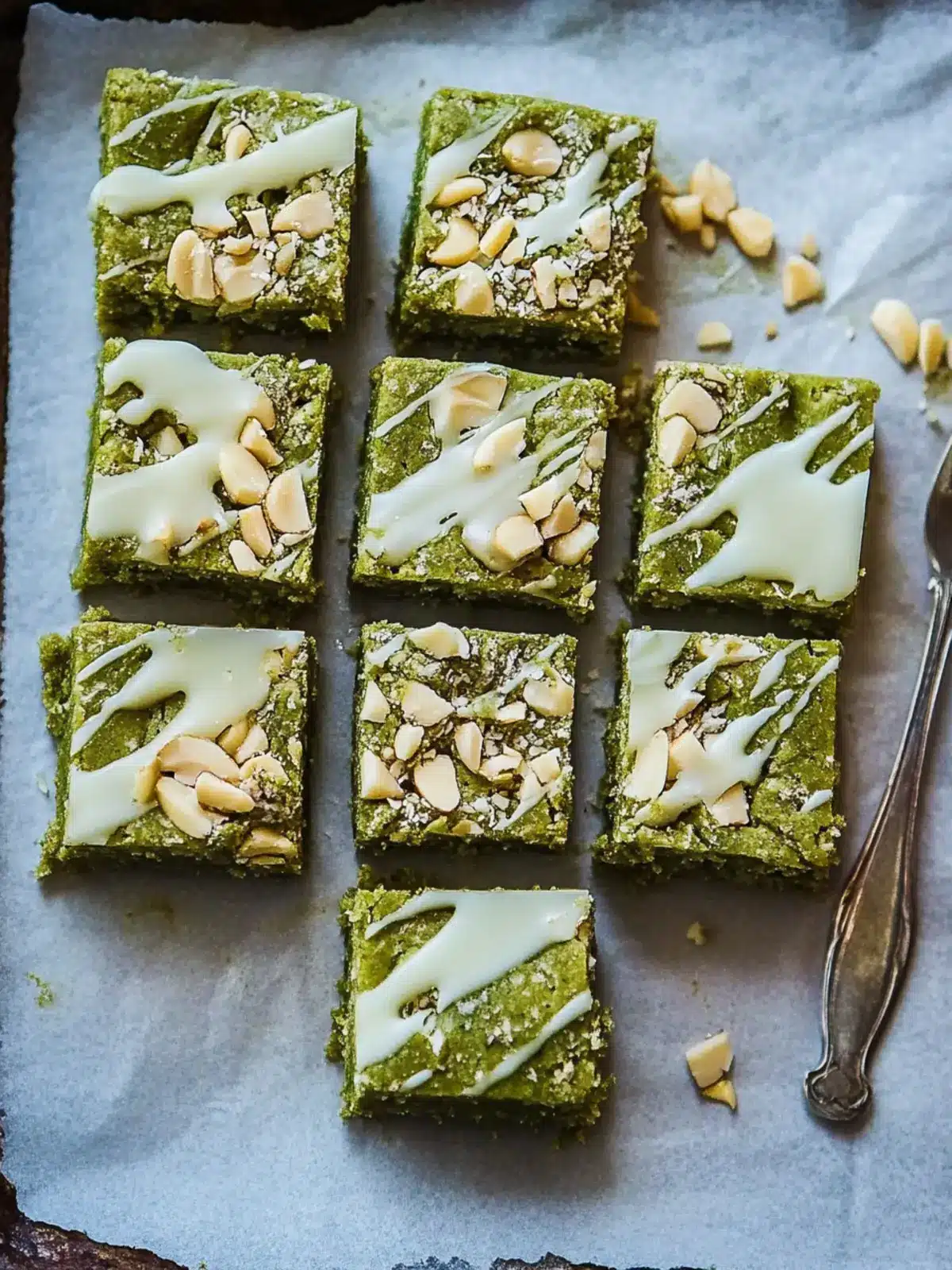 Coconut Matcha Macadamia Bars with White Chocolate Glaze Bliss 4 Coconut Matcha Macadamia Bars with White Chocolate Glaze :: Gluten-Free, Grain-Free, Dairy-Free, Refined Sugar-Free