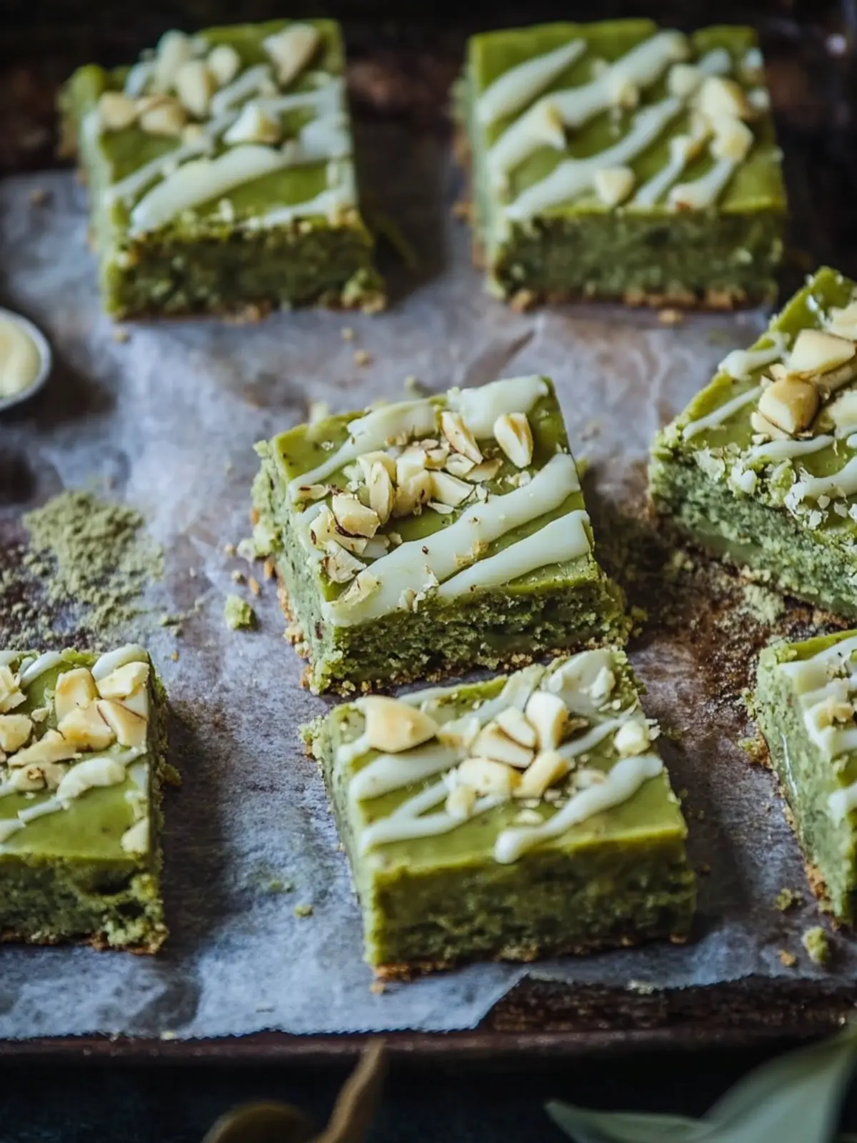 Coconut Matcha Macadamia Bars with White Chocolate Glaze Bliss 5 Coconut Matcha Macadamia Bars with White Chocolate Glaze :: Gluten-Free, Grain-Free, Dairy-Free, Refined Sugar-Free