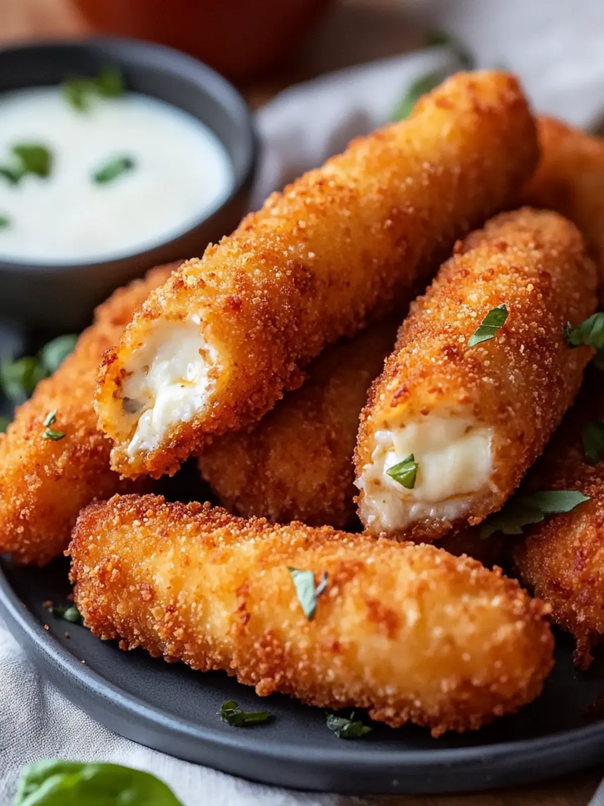 Quick Ground Chicken Mozzarella Sticks